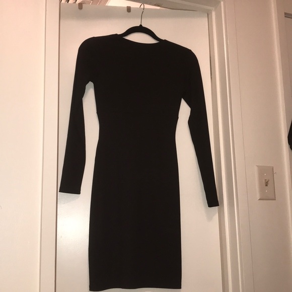 H&M black bodycon. Worn twice. Size 4. - Picture 1 of 3